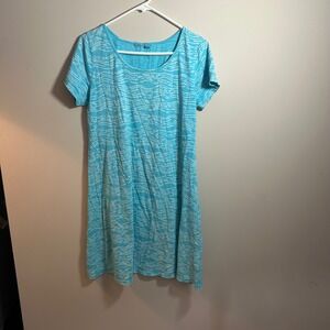 Fresh Produce Wave Print  Dress  Beach Resort Wear Ss M Vacation Pool Cruise